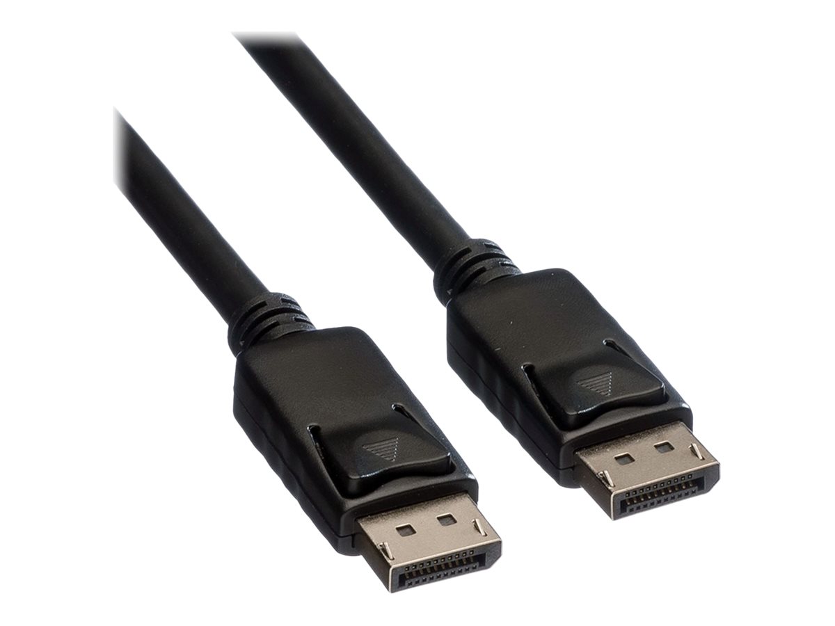 ROLINE DisplayPort Kabel, DP-DP, v1.2, ST - ST, TPE, schwarz, 1 m
