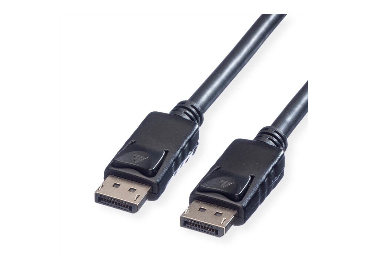 ROLINE DisplayPort Kabel, DP-DP, v1.2, ST - ST, TPE, schwarz, 2 m