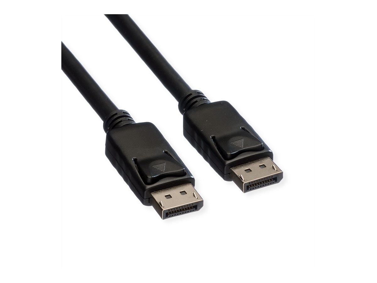ROLINE DisplayPort Kabel, DP-DP, v1.2, ST - ST, TPE, schwarz, 2 m