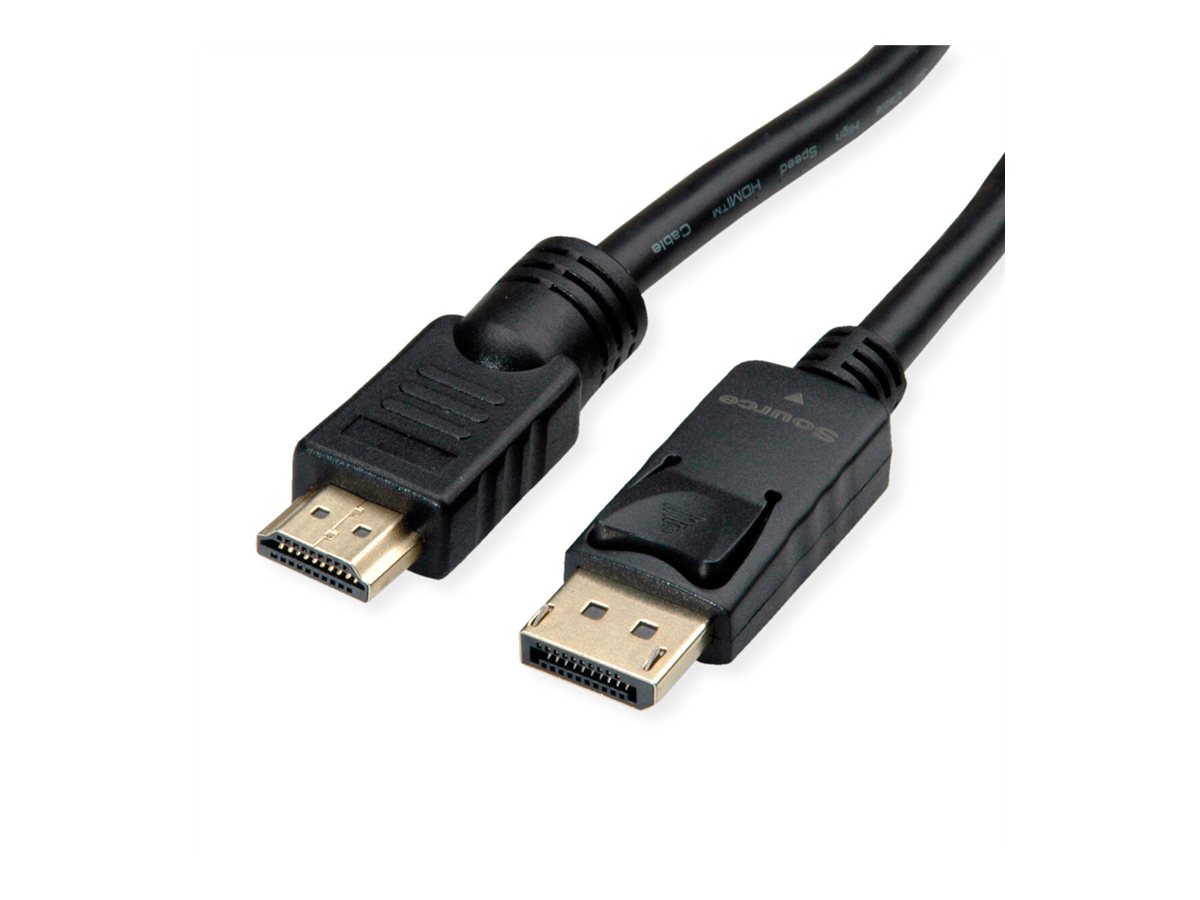 ROLINE DisplayPort Kabel DP - UHDTV, ST/ST, schwarz, 10 m
