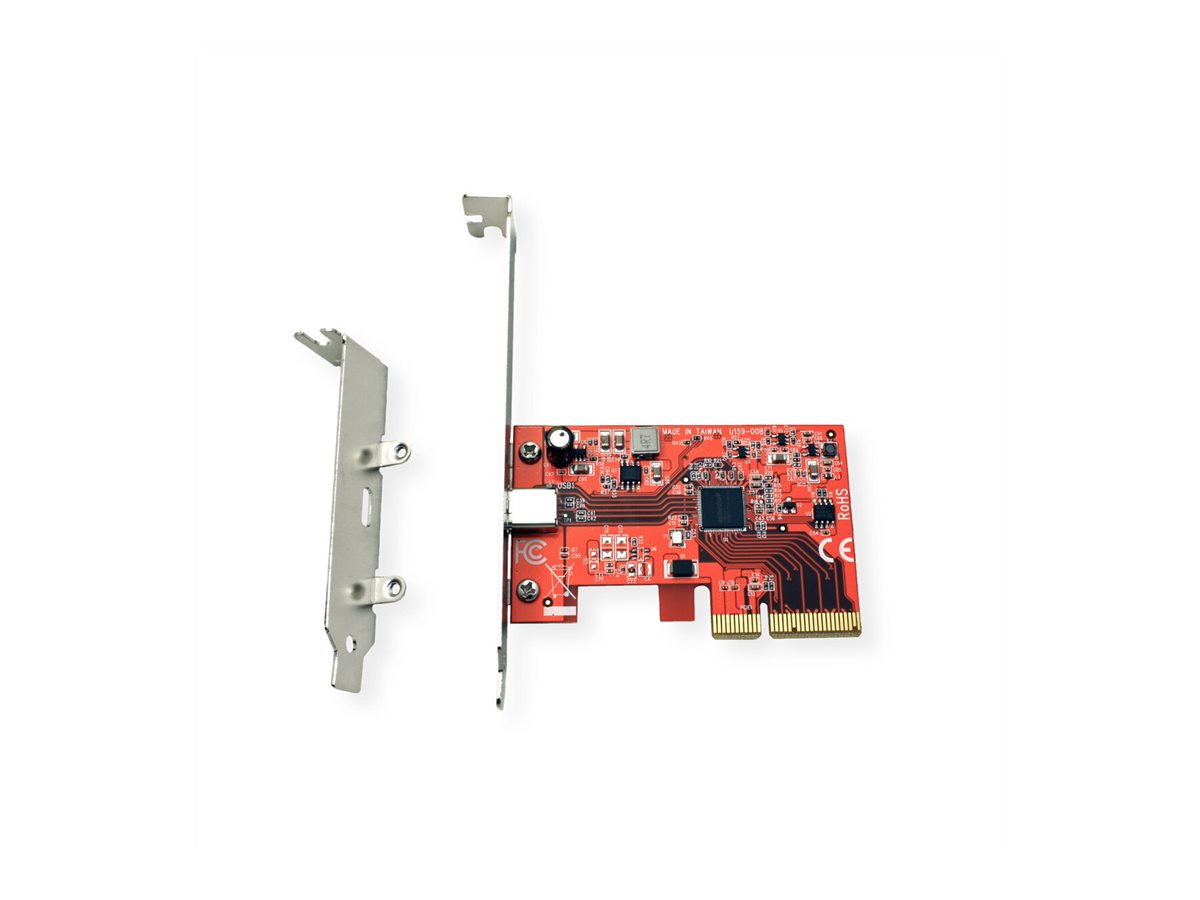 ROLINE PCI-Express-Karte, USB 3.2 Gen 2x2, 1 Port Typ C