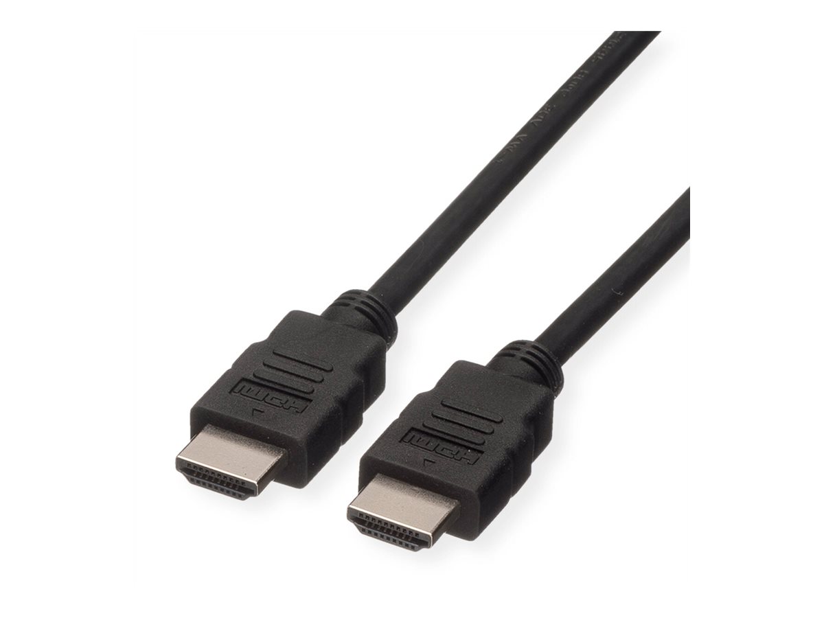 ROLINE GREEN HDMI High Speed Kabel mit Ethernet, TPE, schwarz, 1 m