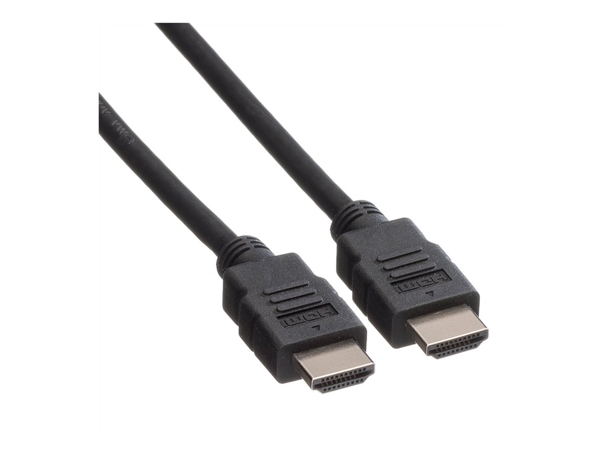 ROLINE GREEN HDMI High Speed Kabel mit Ethernet, TPE, schwarz, 1 m