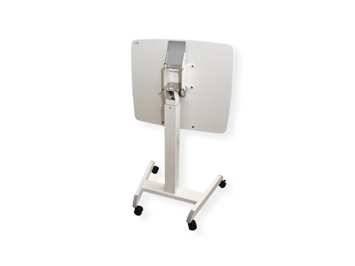 ROLINE PC-Arbeitstisch, höhenverstellbar, neigbar, weiß