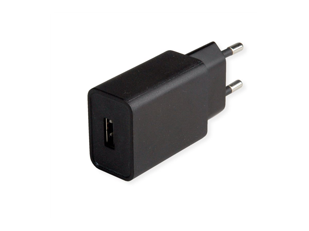 VALUE USB Charger mit Euro-Stecker, 1-Port (Typ-A), 12W