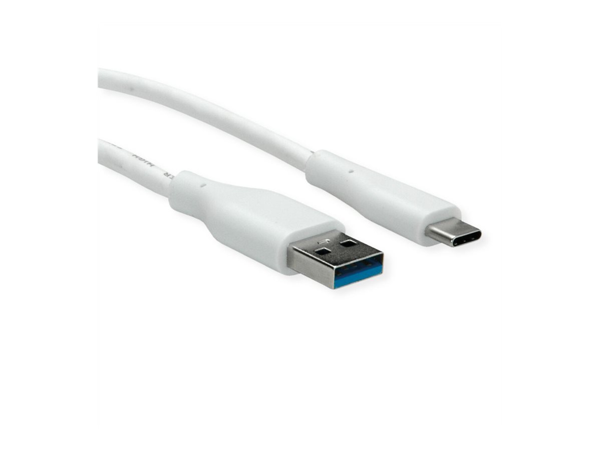 VALUE USB 3.2 Gen 1 Kabel, Typ-A-C, ST/ST, weiß, 2 m