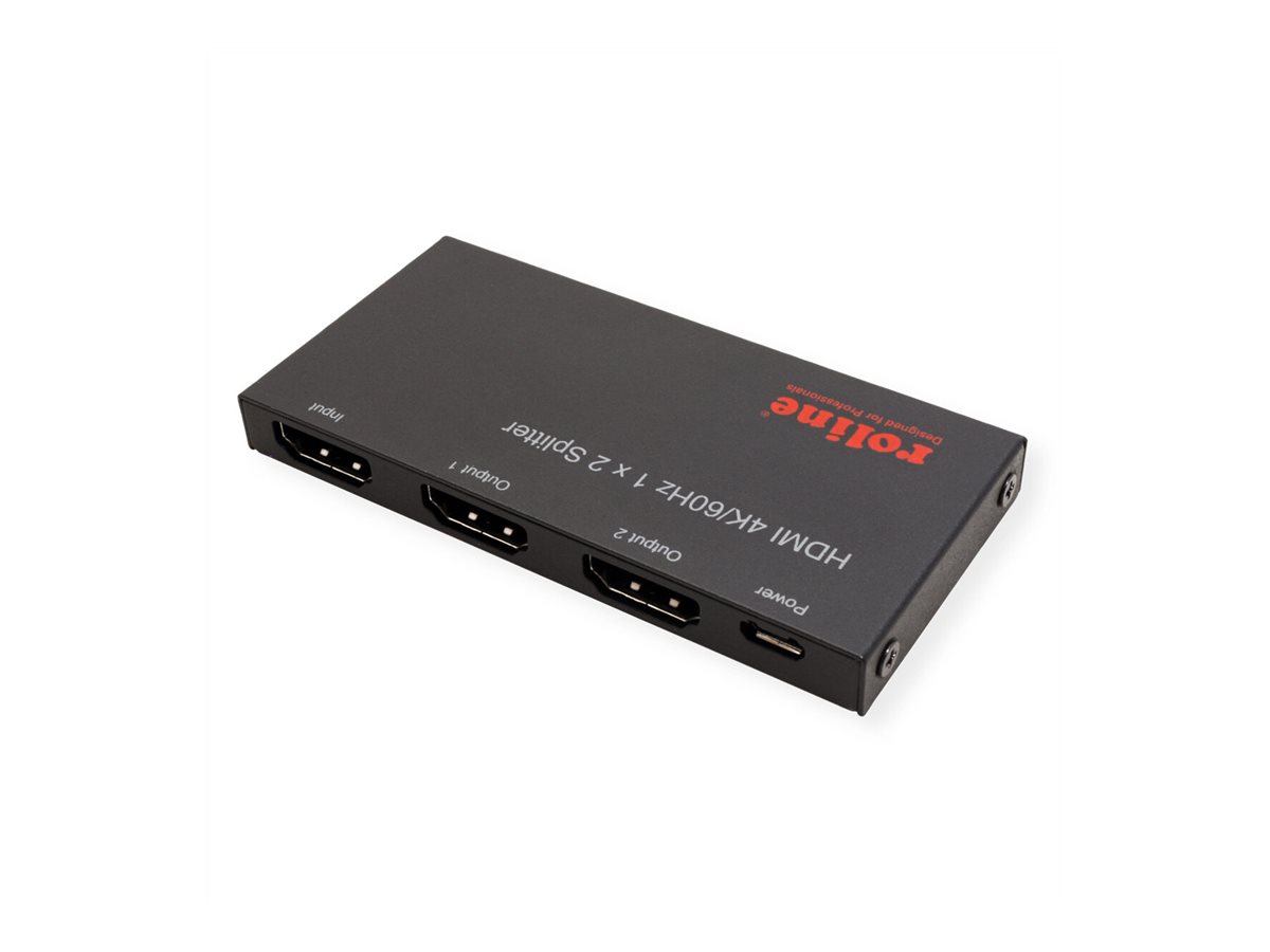ROLINE HDMI Video-Splitter, Ultra Slim, 2fach