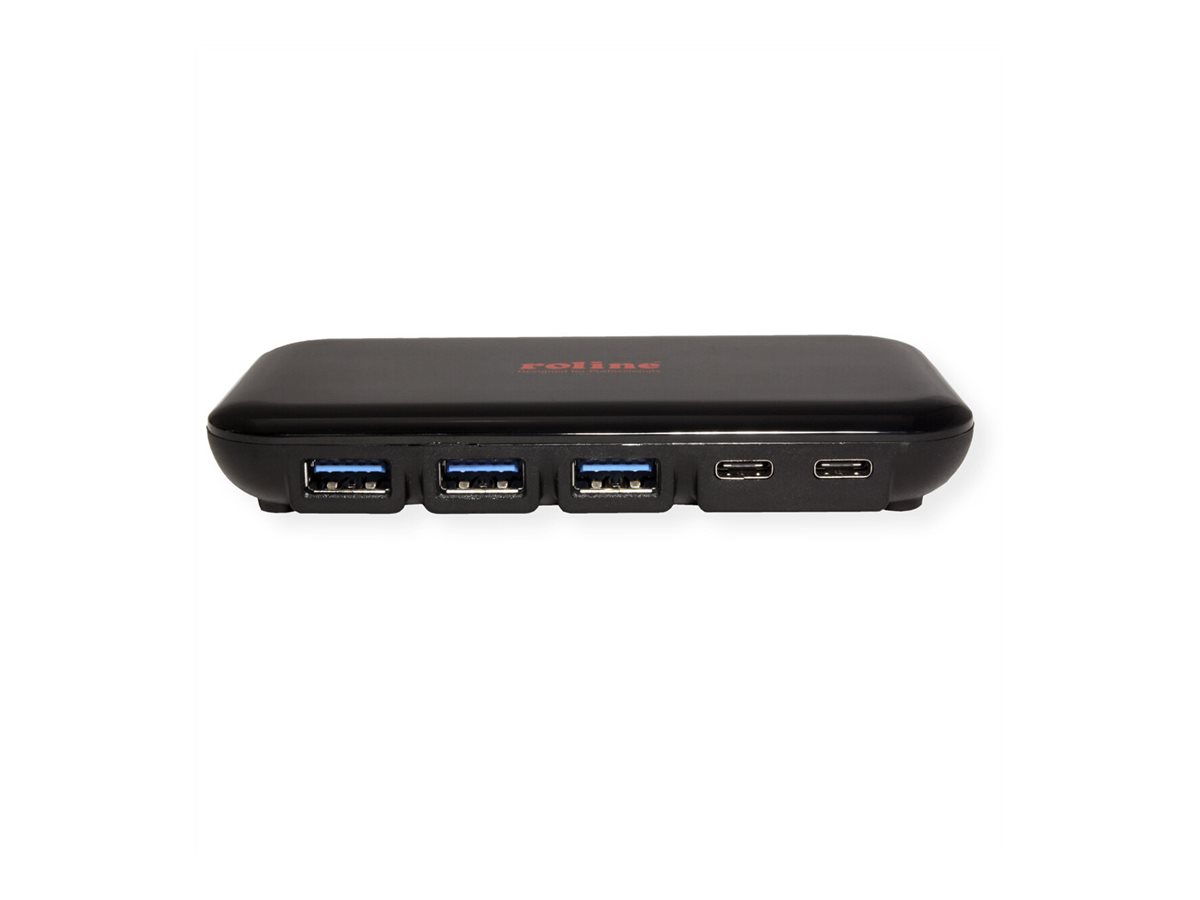 ROLINE USB 3.2 Gen 2 Hub, 7-fach (3x Typ C + 4x Typ A)