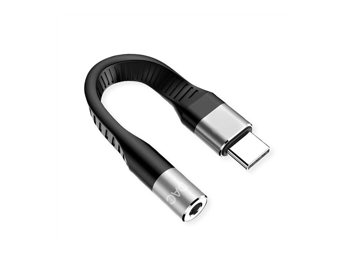 ROLINE Adapter USB Typ C - 3,5mm Audio, ST/BU, 0,1 m