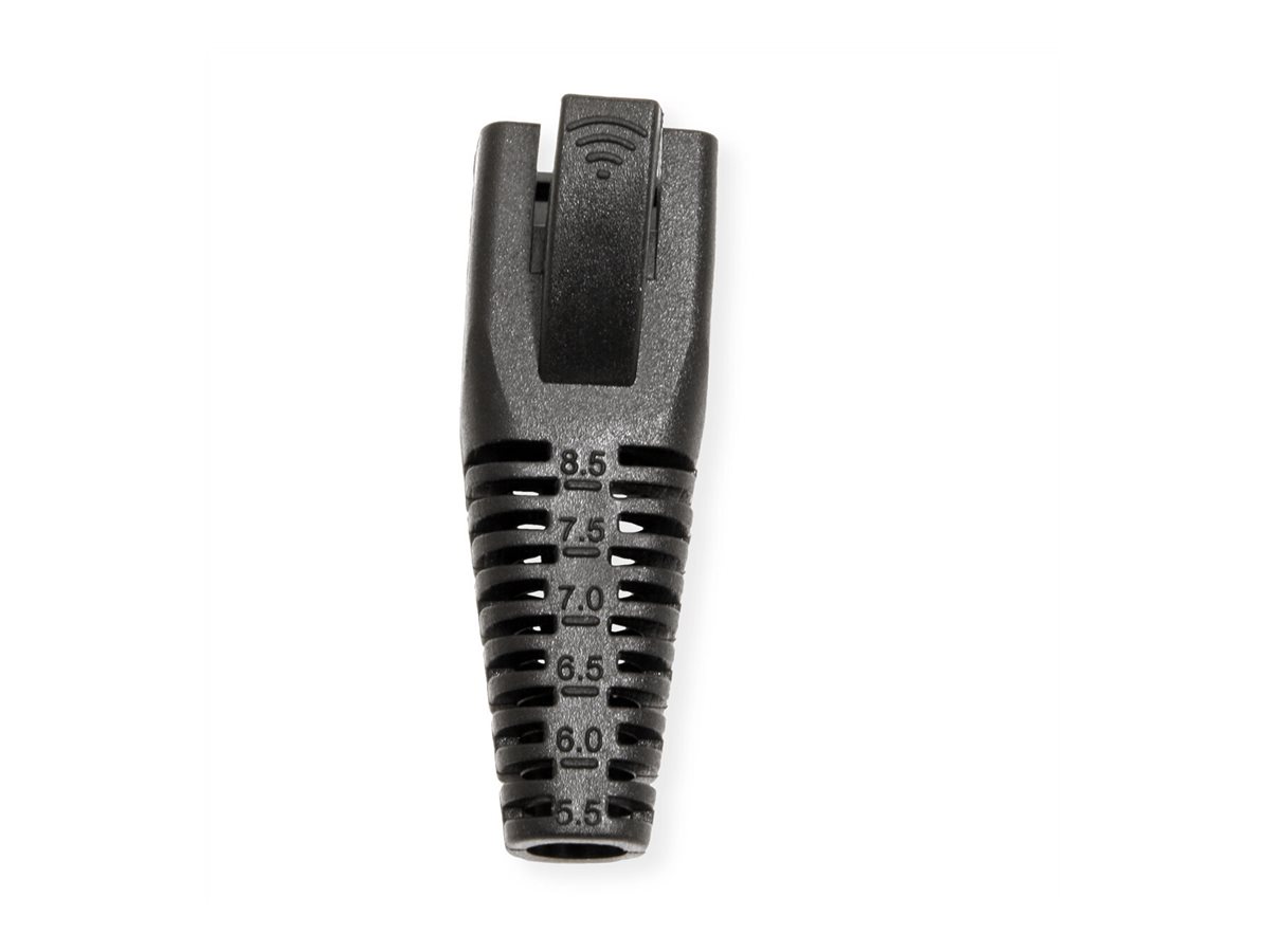 ROLINE Knickschutztülle für RJ-45, 10 Stck, schwarz