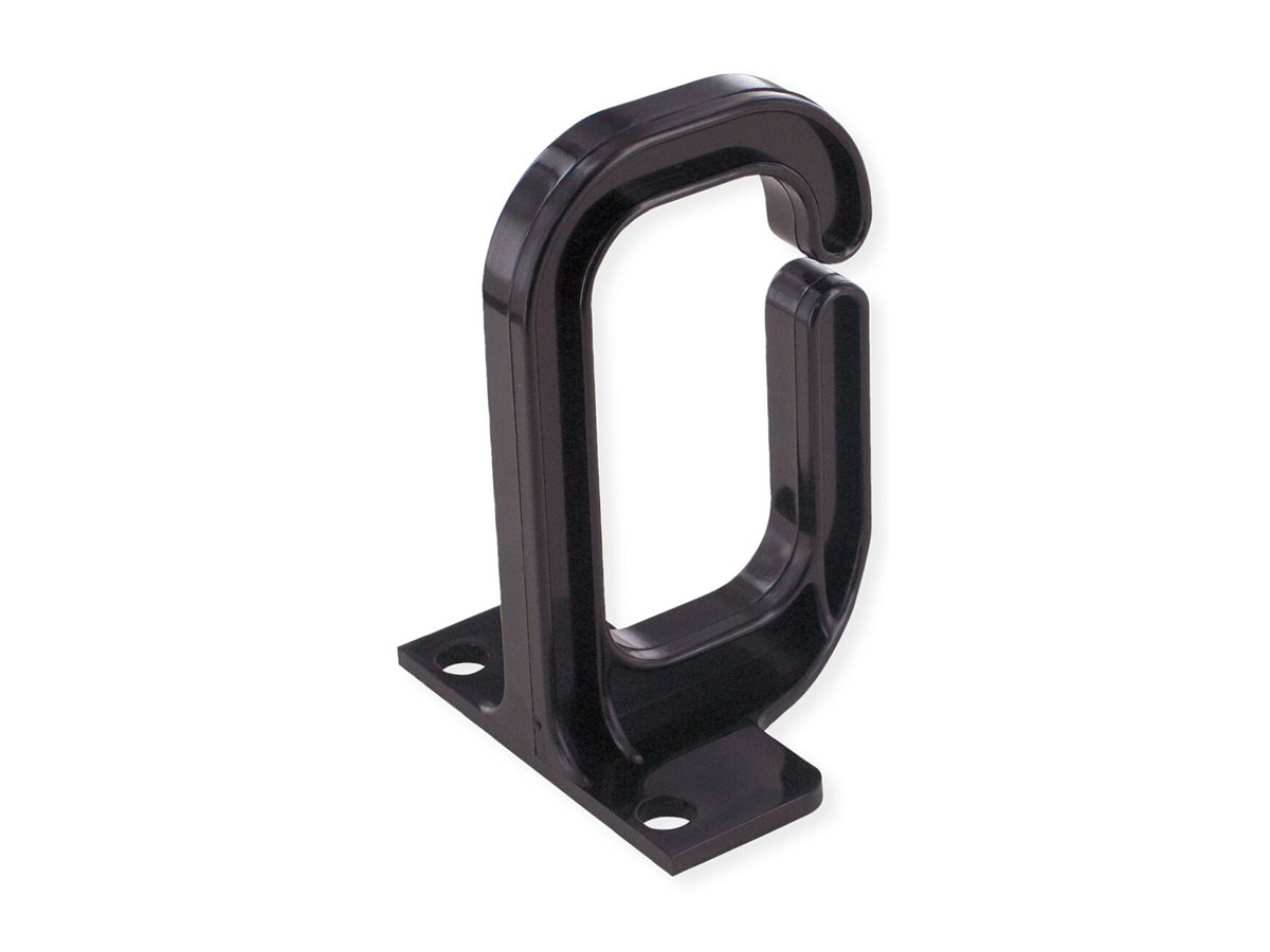 VALUE Kabelöse, 40×80 mm, Kunststoff, schwarz