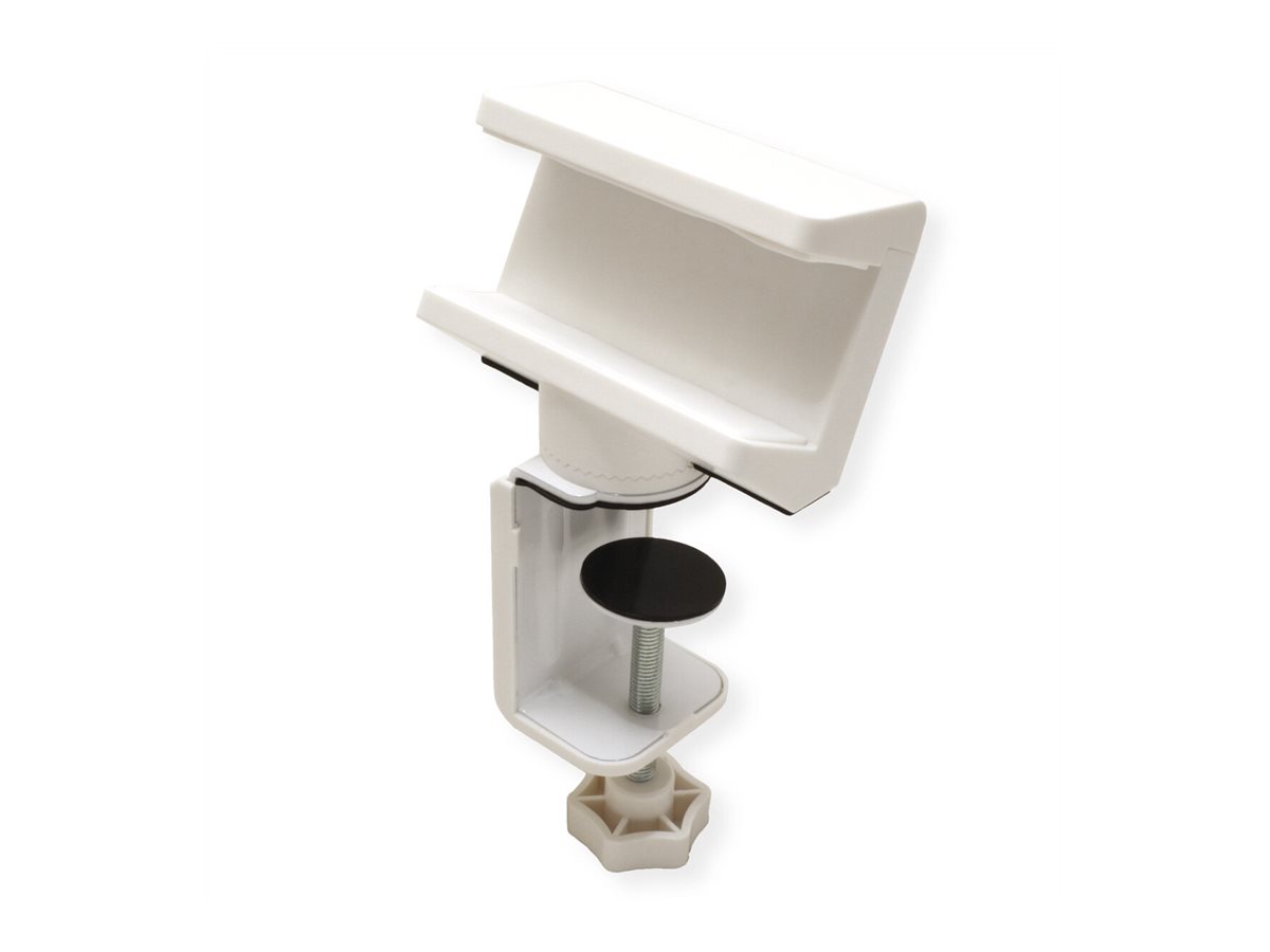 VALUE Tischklemme für Steckdosenleiste, drehbar 360°, weiß