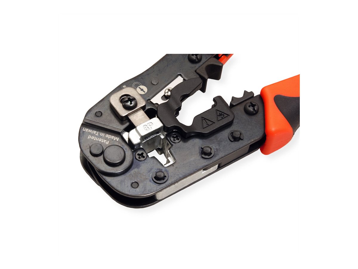 VALUE Crimpzange RJ45 (8P8C) mit/ohne Schirmanschluss