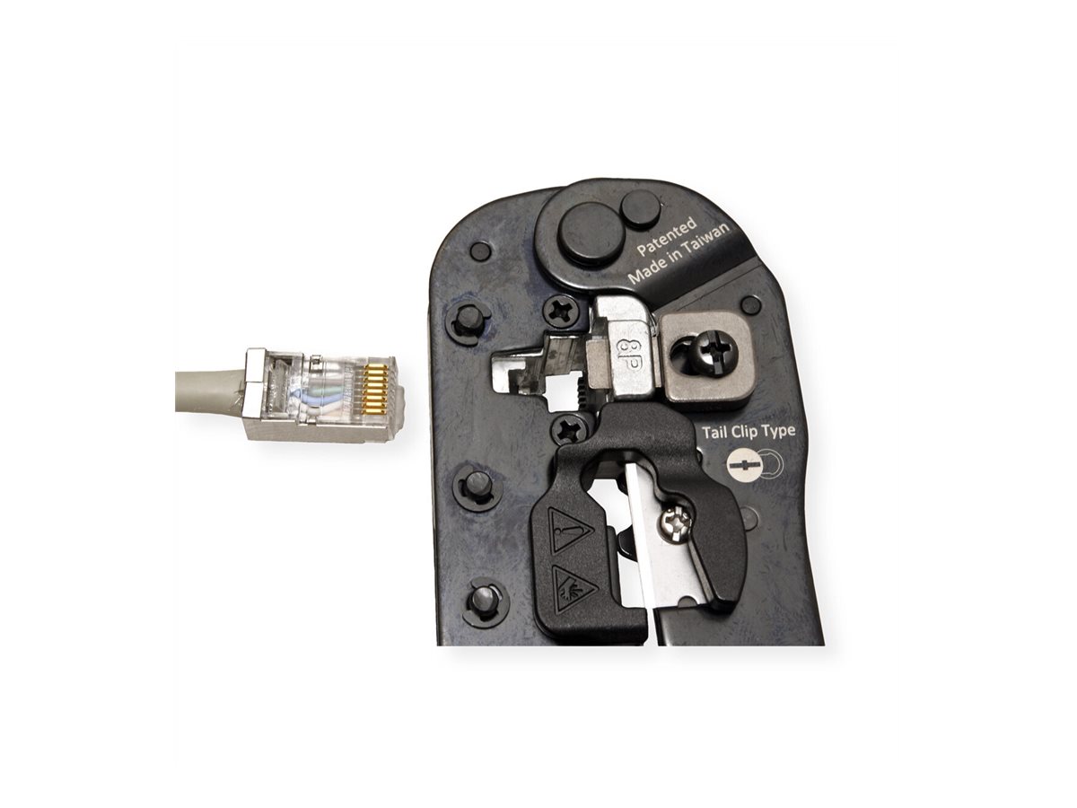 VALUE Crimpzange RJ45 (8P8C) mit/ohne Schirmanschluss