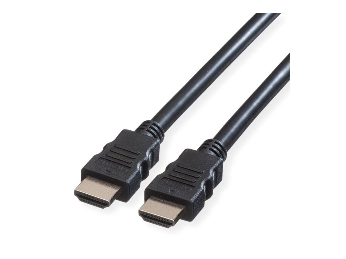 VALUE 8K HDMI Ultra HD Kabel mit Ethernet, ST/ST, schwarz, 0,5 m