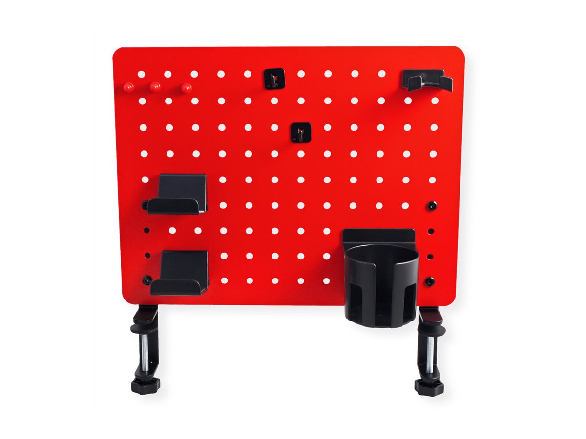 VALUE Stecktafel für Gamer, Klemmhalterung, rot