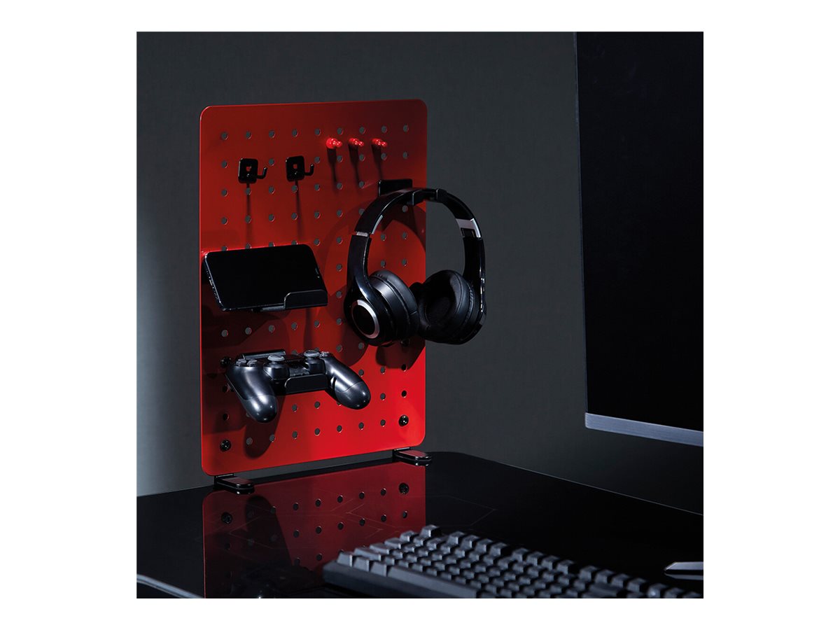 VALUE Stecktafel für Gamer, Klemmhalterung, rot