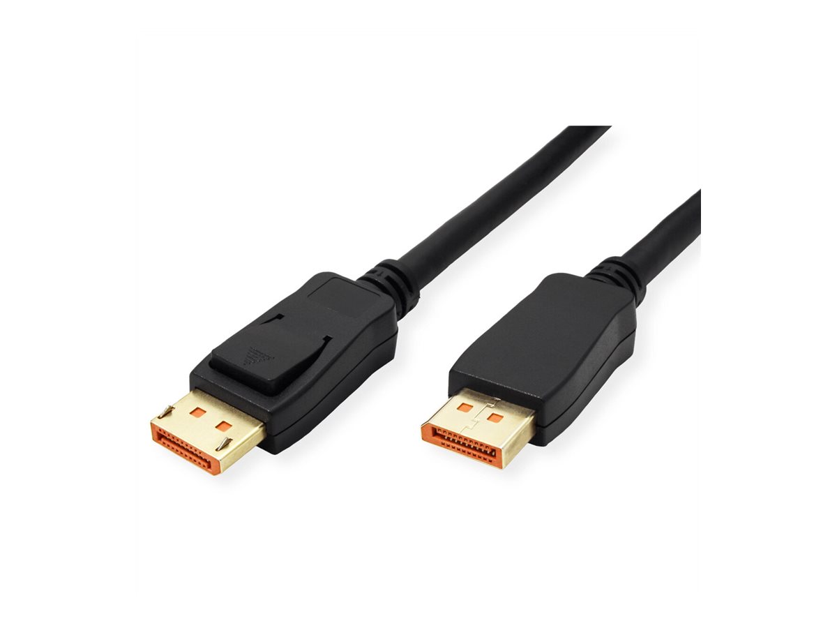 ROLINE DisplayPort Kabel, v2.1, 16K, DP ST - ST, schwarz, 2 m