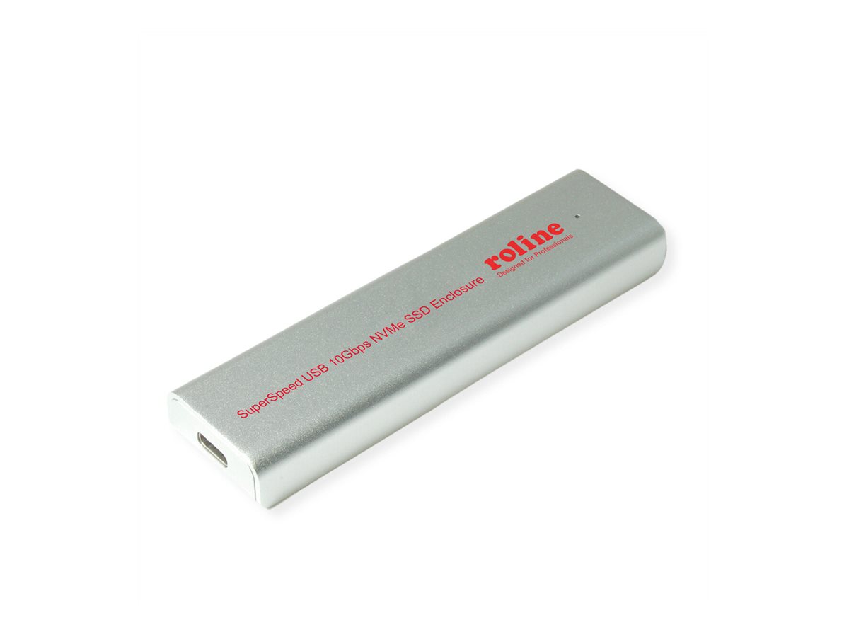 ROLINE Externes SSD-Gehäuse, M.2, NVMe zu USB 3.2 Gen 2 Typ C