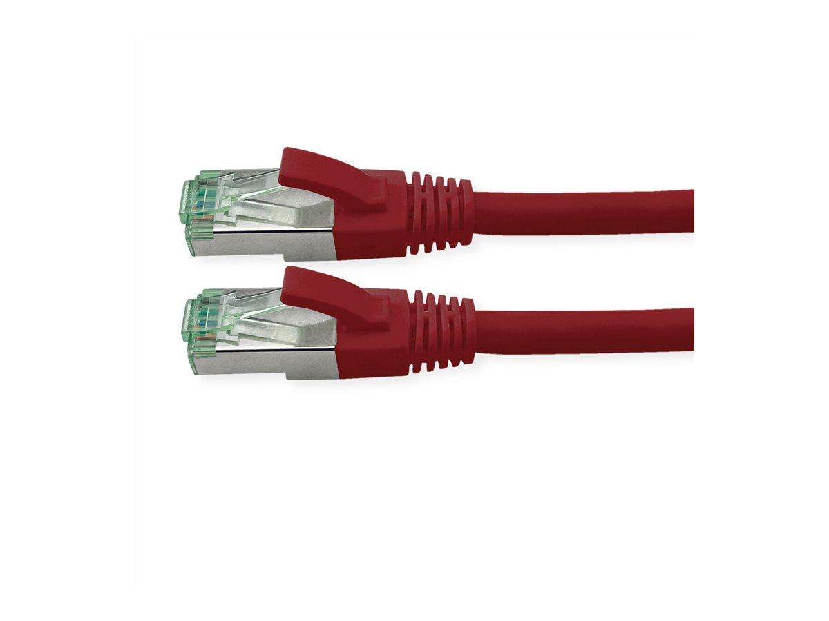 ROLINE RM Patchkabel Cat.6A S/FTP (PiMF), rot, 3 m