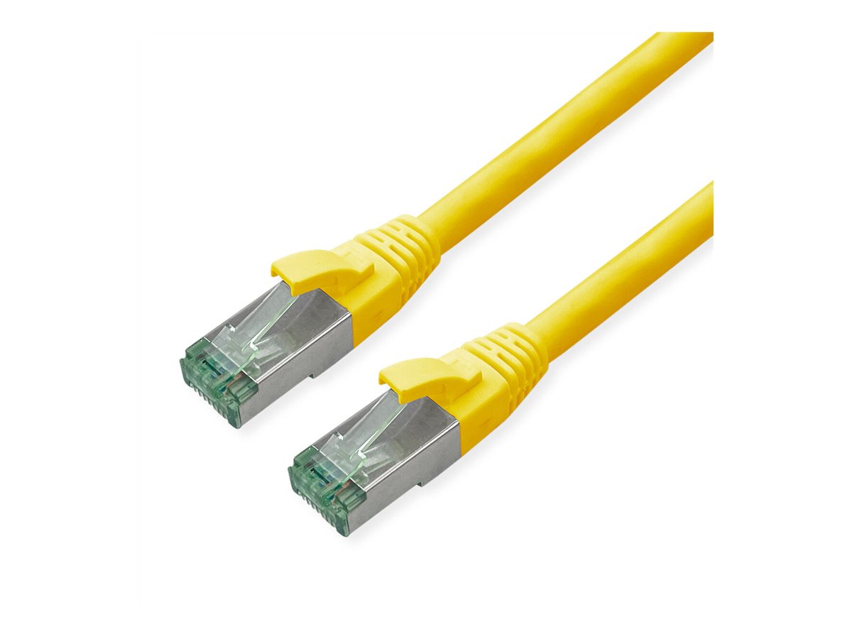 ROLINE RM Patchkabel Cat.6A S/FTP (PiMF), gelb, 1,5 m