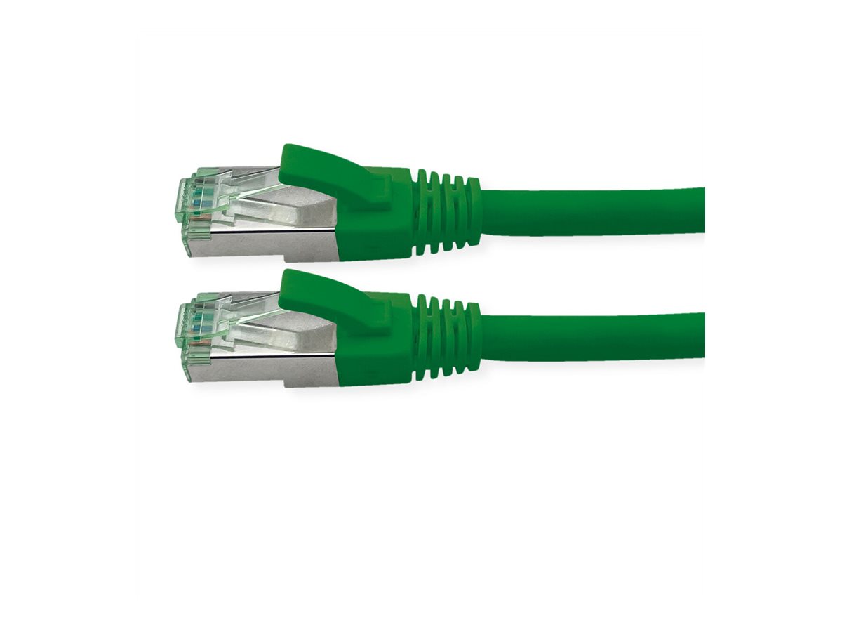 ROLINE RM Patchkabel Cat.6A S/FTP (PiMF), grün, 5 m