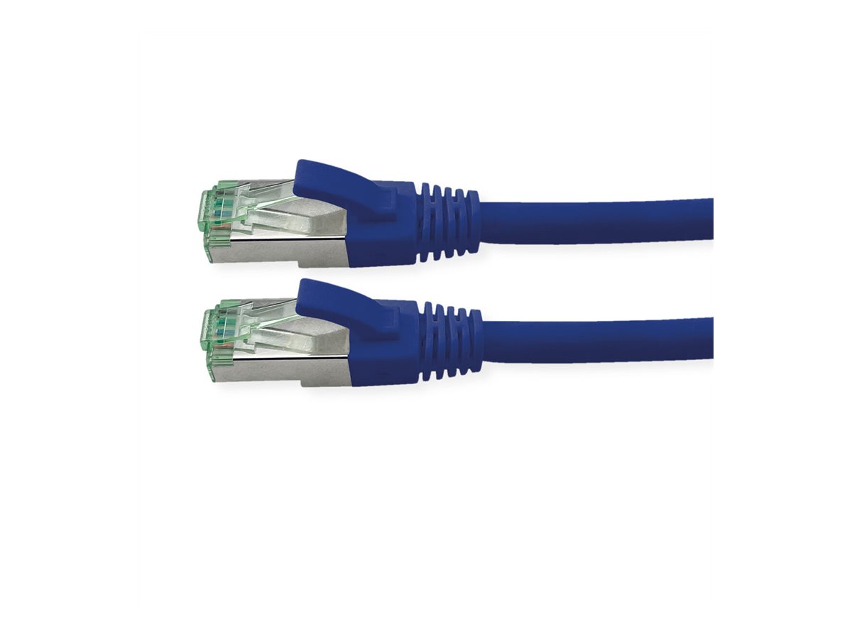 ROLINE RM Patchkabel Cat.6A S/FTP (PiMF), blau, 15 m
