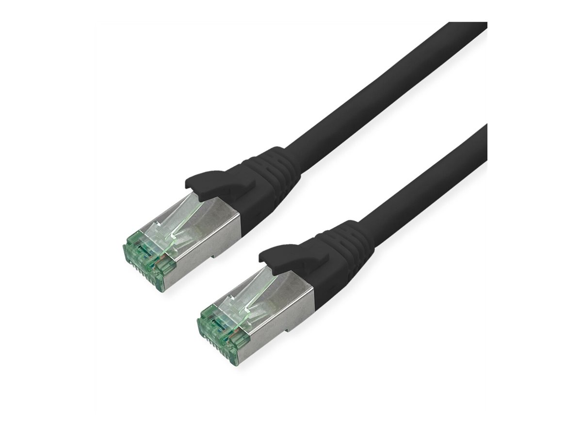 ROLINE RM Patchkabel Cat.6A S/FTP (PiMF), schwarz, 7 m