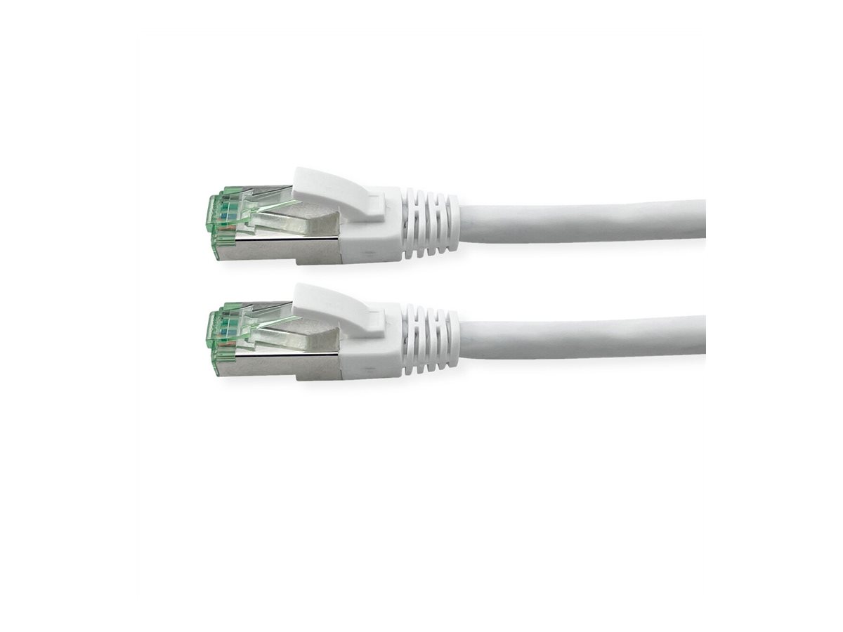 ROLINE RM Patchkabel Cat.6A S/FTP (PiMF), weiß, 7 m