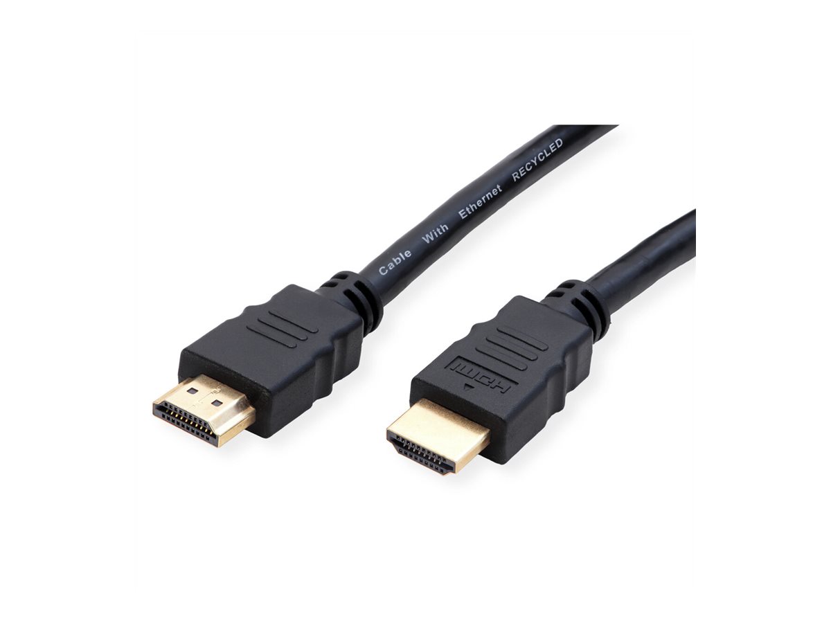 ROLINE RM 8K HDMI Ultra HD Kabel mit Ethernet, ST/ST, schwarz, 3 m