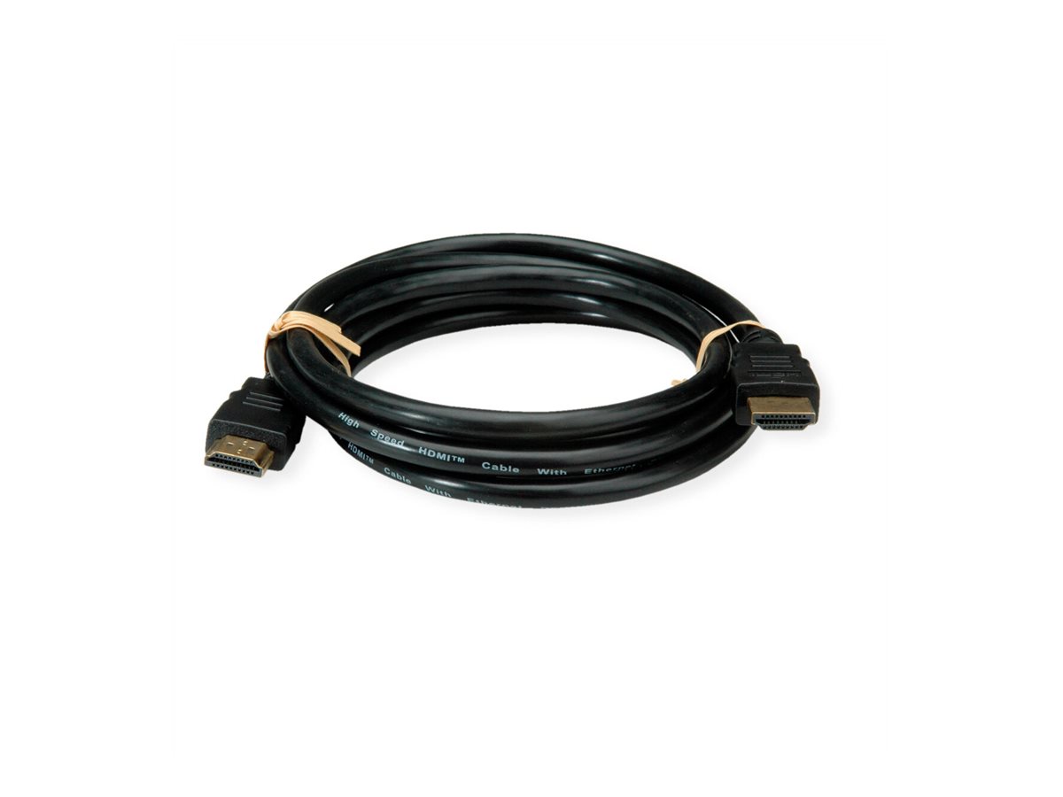 ROLINE RM 8K HDMI Ultra HD Kabel mit Ethernet, ST/ST, schwarz, 3 m