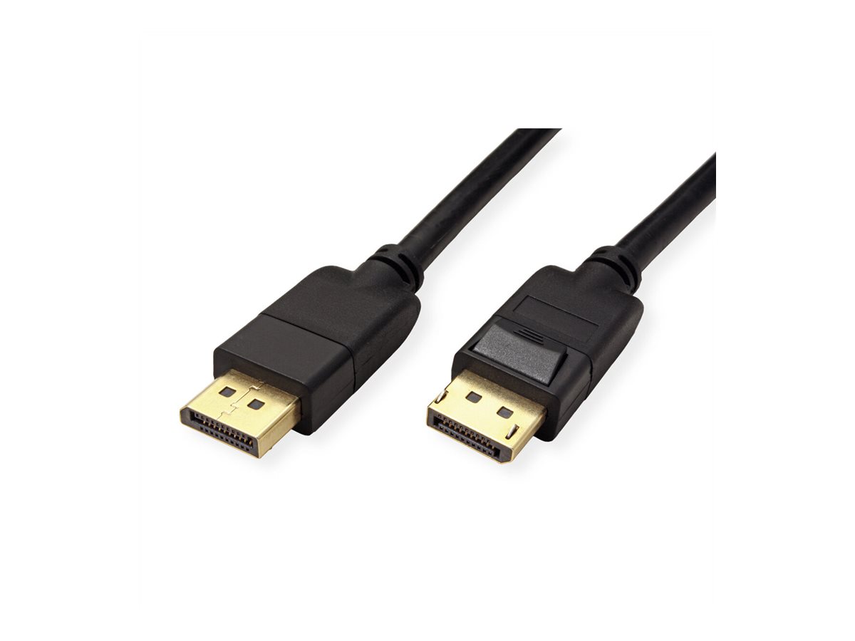 ROLINE RM DisplayPort Kabel, v1.4, DP ST - ST, schwarz, 1 m
