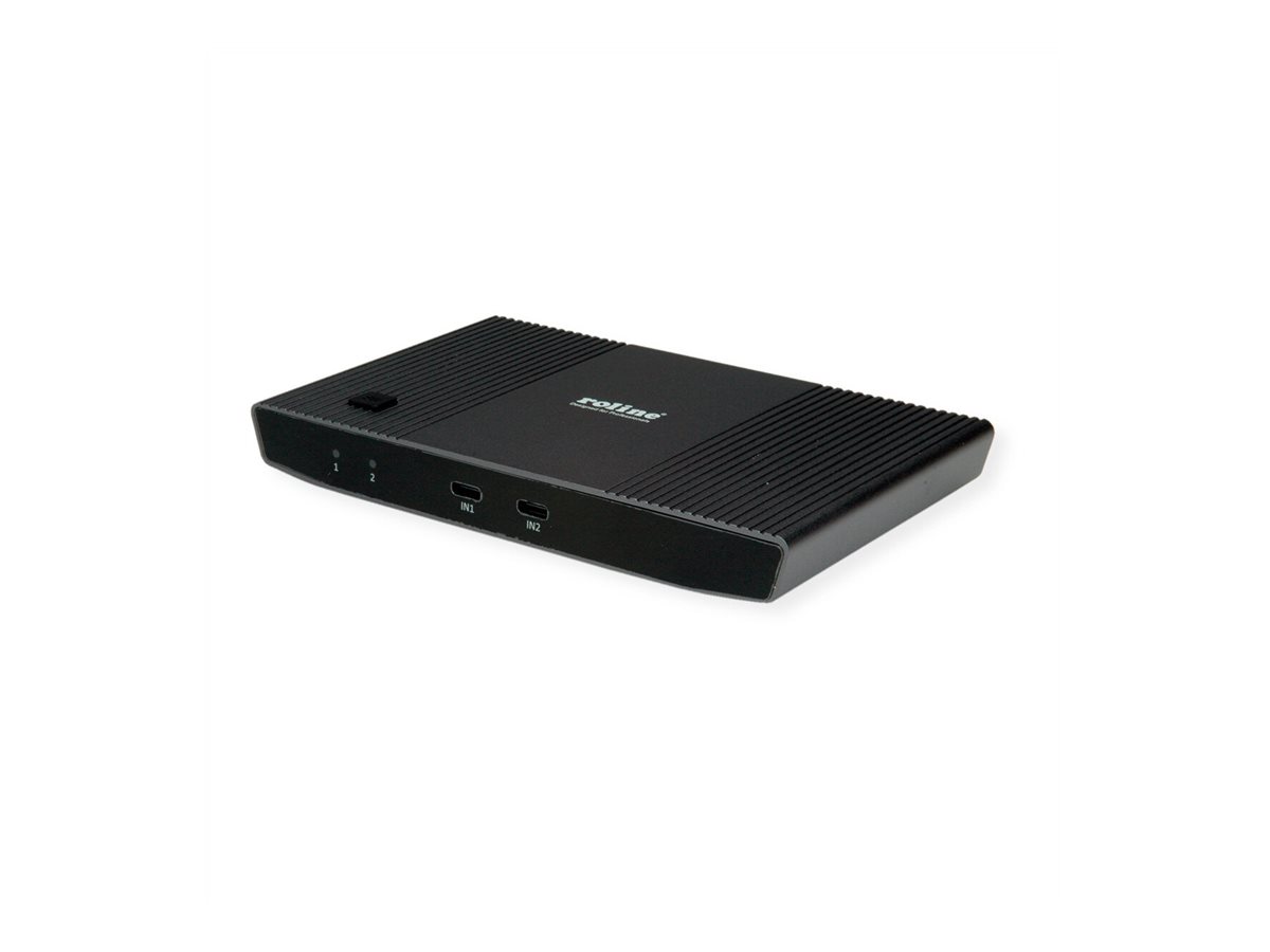 ROLINE KVM Switch, HDMI 4K, USB, 1 User - 2 Mobilgeräte