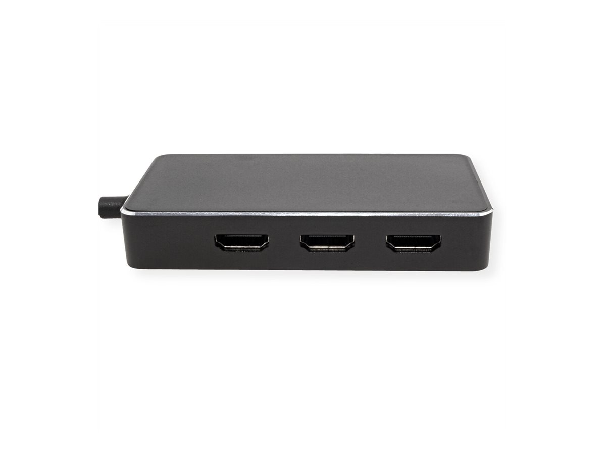 VALUE Multi-Display Adapter USB Typ C - 3x HDMI, Multi-Stream 4K