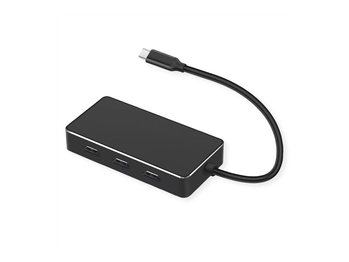 VALUE Multi-Display Adapter USB Typ C - 3x HDMI, Multi-Stream 4K