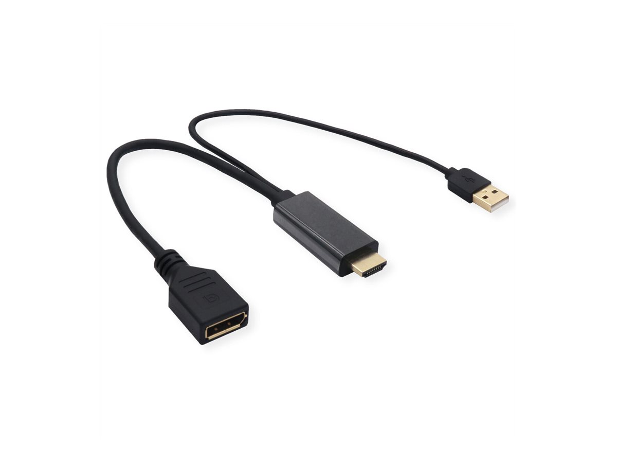 VALUE 4K HDMI-DisplayPort Adapter, v1.2, HDMI ST - DP BU