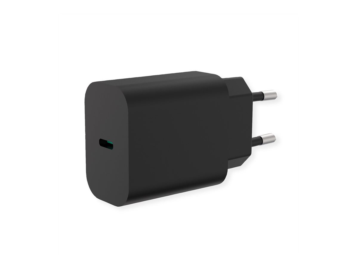VALUE USB Charger mit Euro-Stecker, 1 Port Typ C (QC3.0), 20W