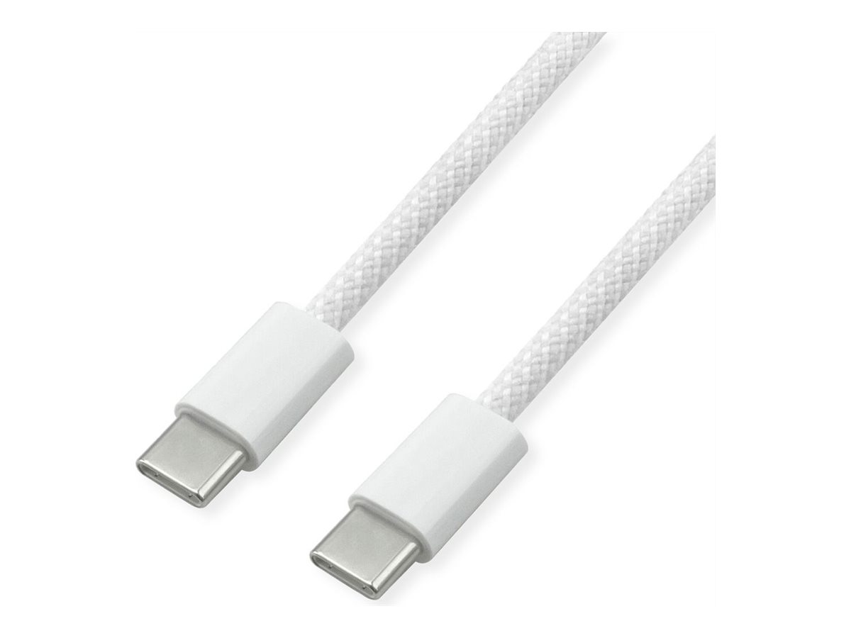 VALUE USB 2.0 Kabel, Typ C-C, ST/ST, 60W, weiß, 3 m