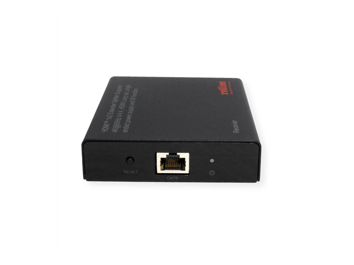ROLINE HDMI Extender und Splitter, 1x2, über Cat.6A, 70m, 4K60Hz