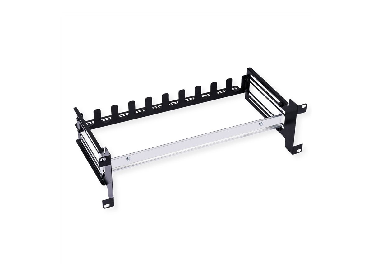 VALUE 19-Zoll-Tragrahmen für Hutschienengeräte, 3HE, schwarz