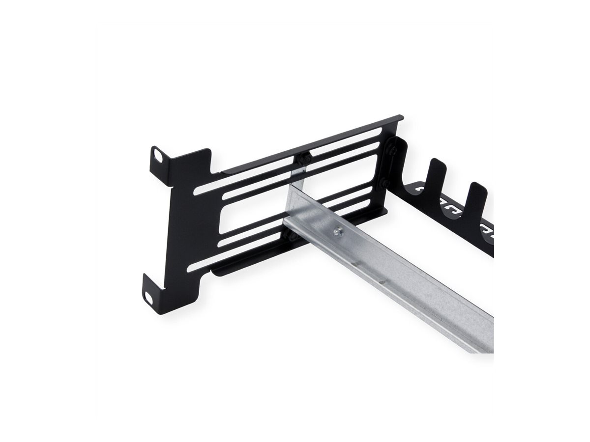 VALUE 19-Zoll-Tragrahmen für Hutschienengeräte, 3HE, schwarz