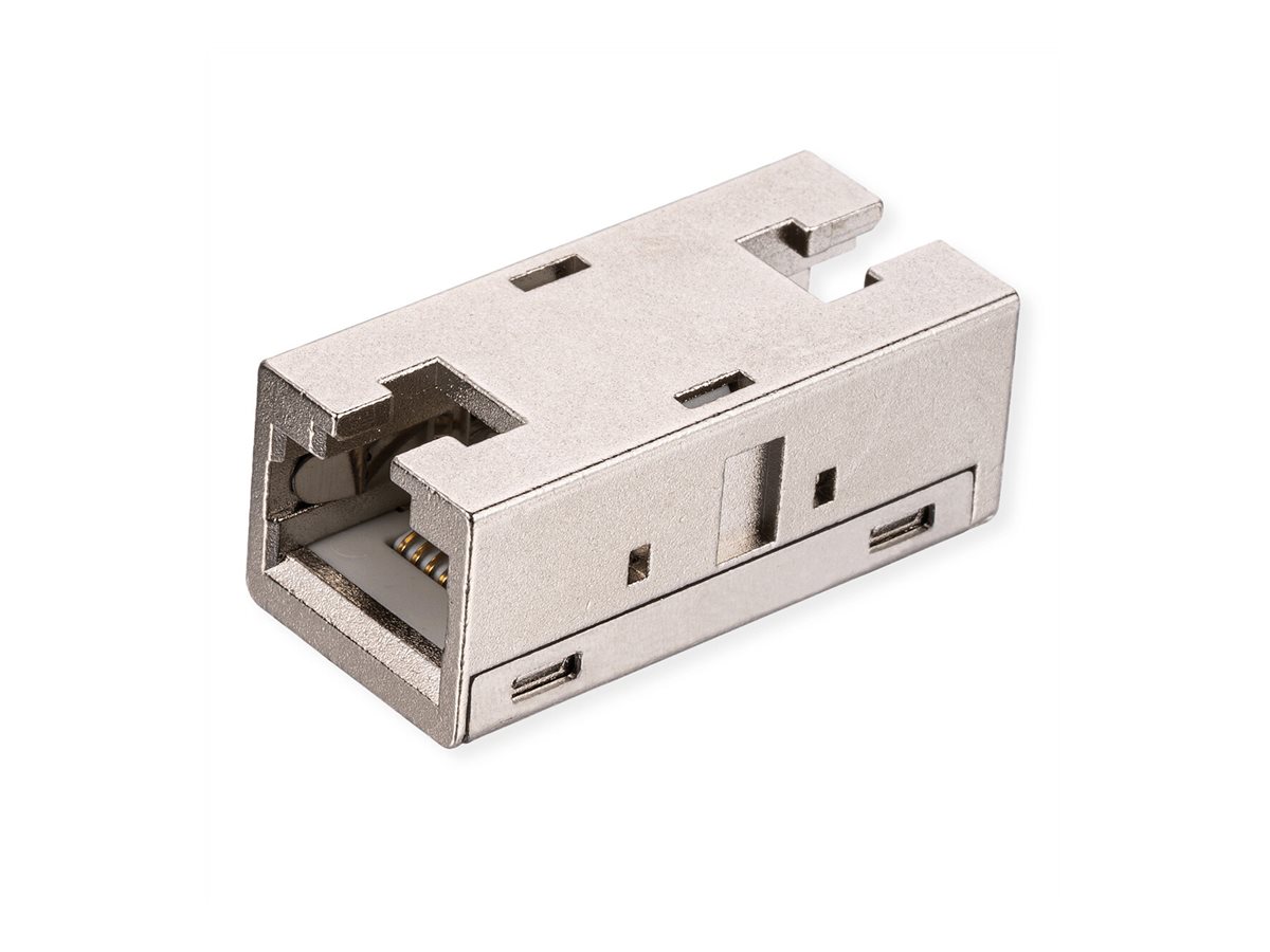 ROLINE RJ-45 Kupplung geschirmt, Cat.6A (Class EA), Metallgehäuse