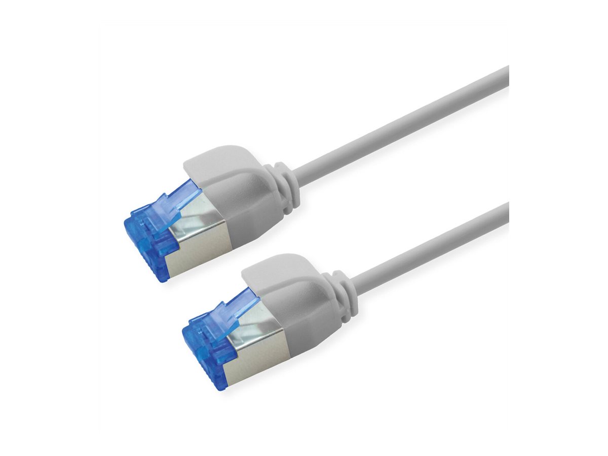 ROLINE Patchkabel Cat.6A (Class EA) S/FTP (PiMF), LSOH, PoE, grau, 10 m