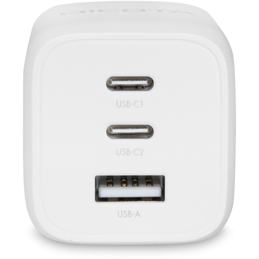 Dicota Compact 3-Port GaN Wall Charger (65W) EU white