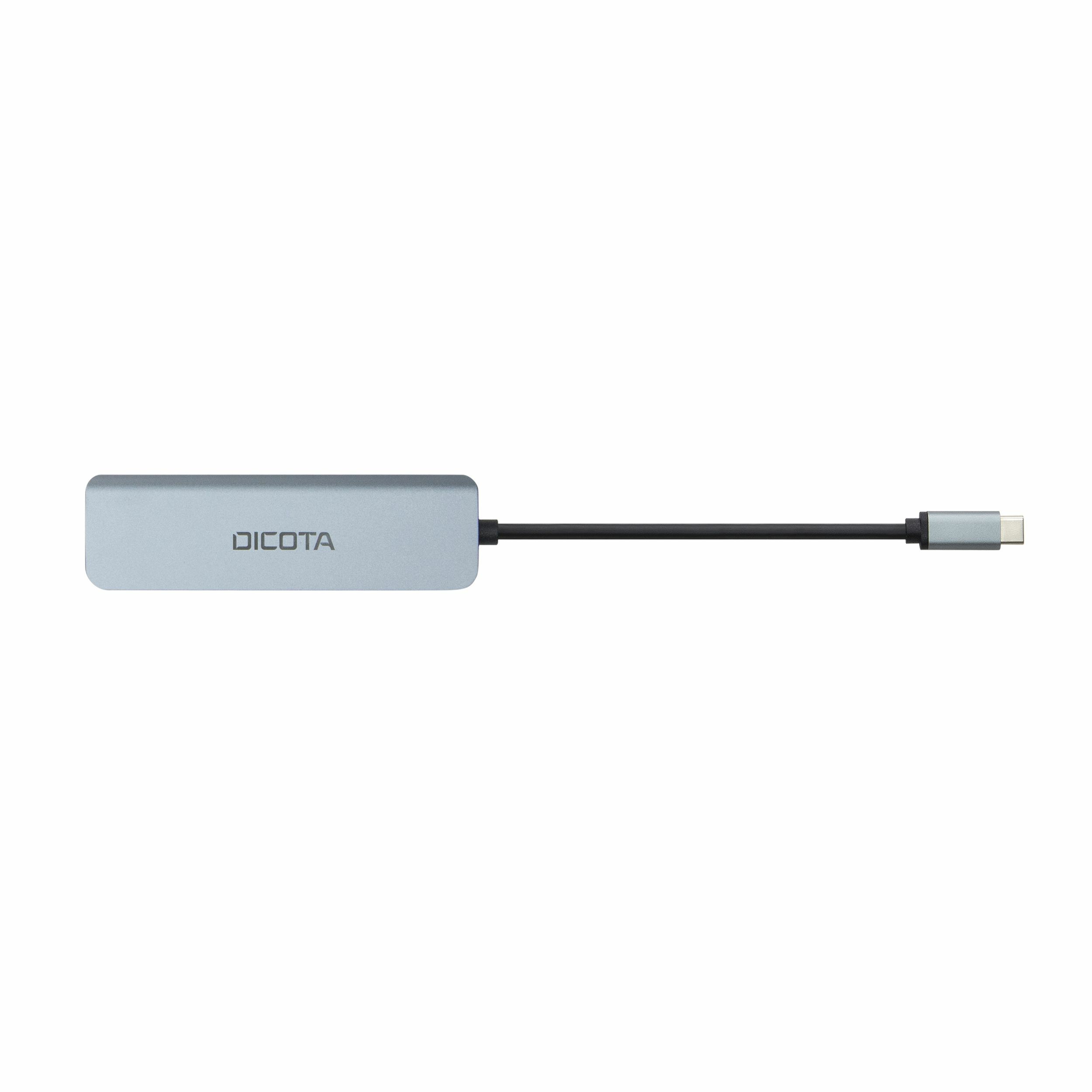 Dicota USB-C 5-in-1 Video Hub 4K PD 100W silver