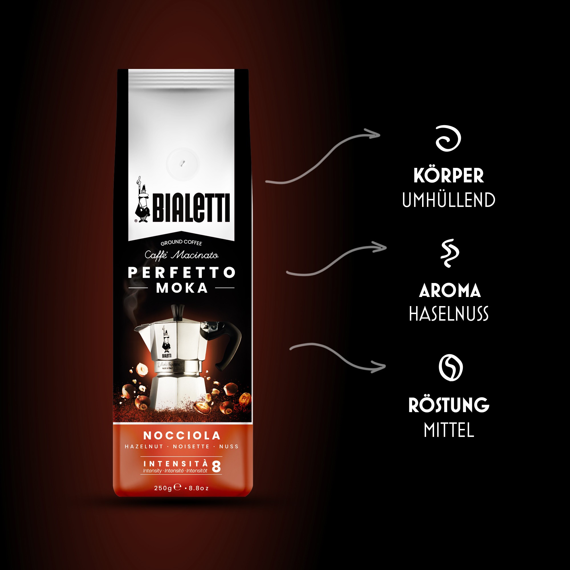 Bialetti Perfetto Moka Hazelnut