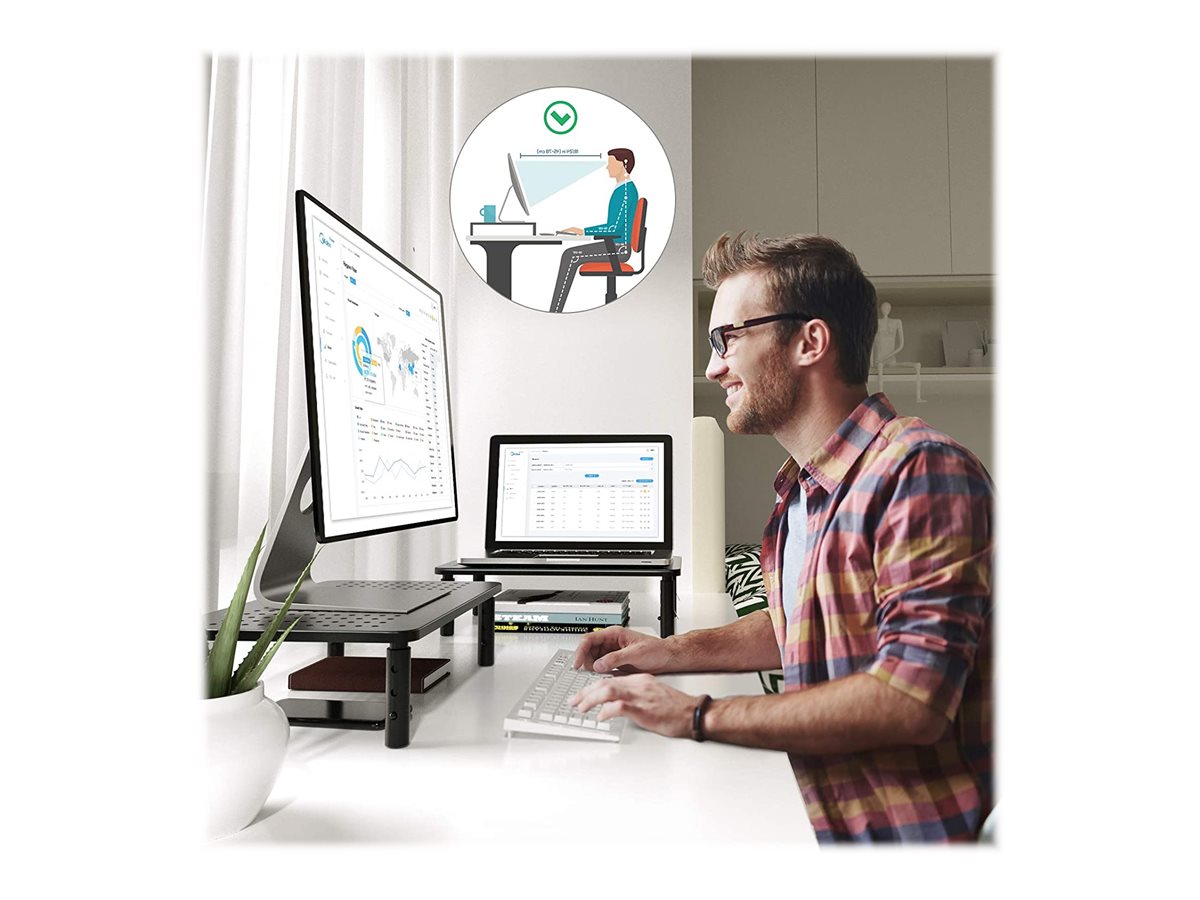 TECHLY Ablagetisch fuer Monitor/Laptop