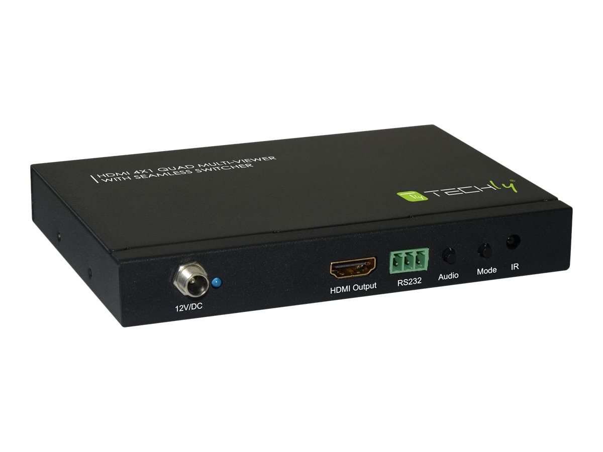 TECHLY HDMI Switch 4x1 Quad Multi Viewer