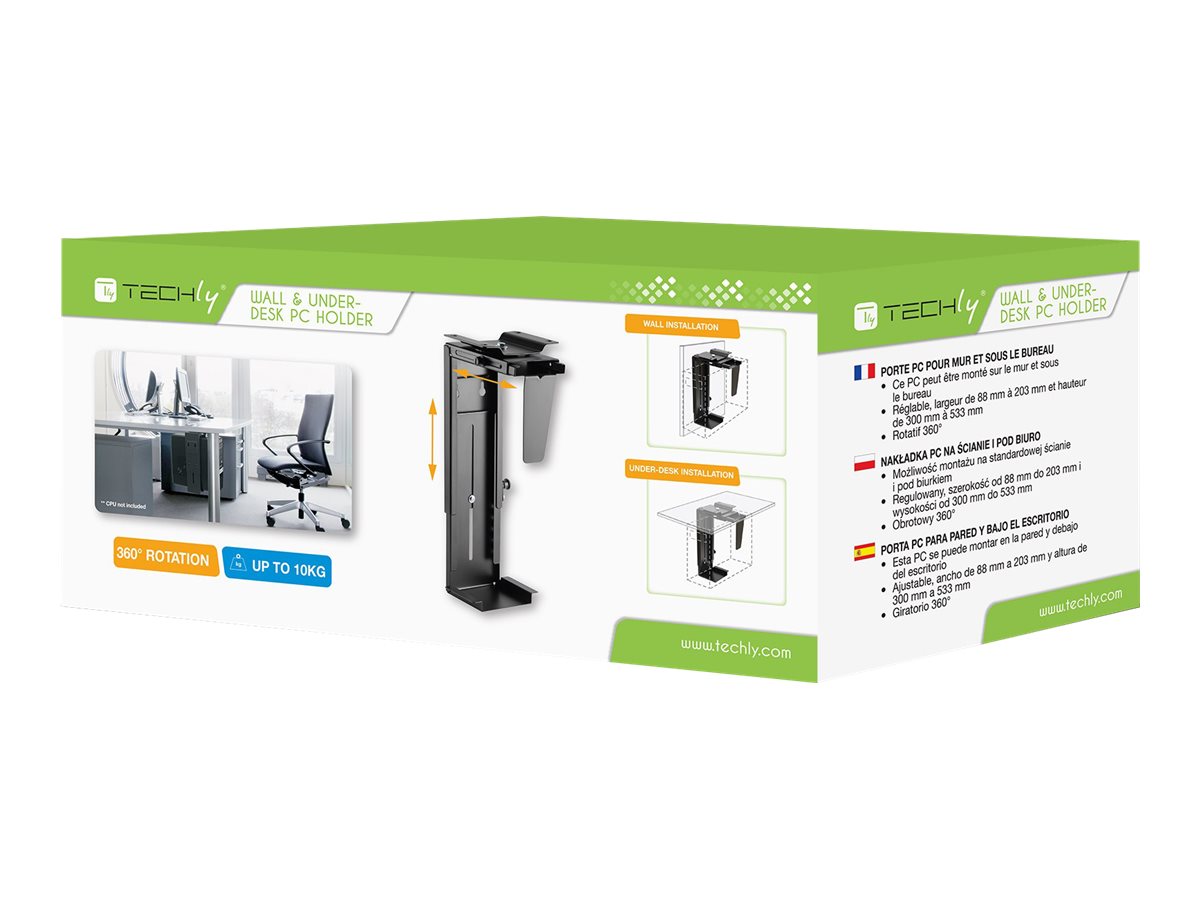 TECHLY PC/CPU Halterung schwarz