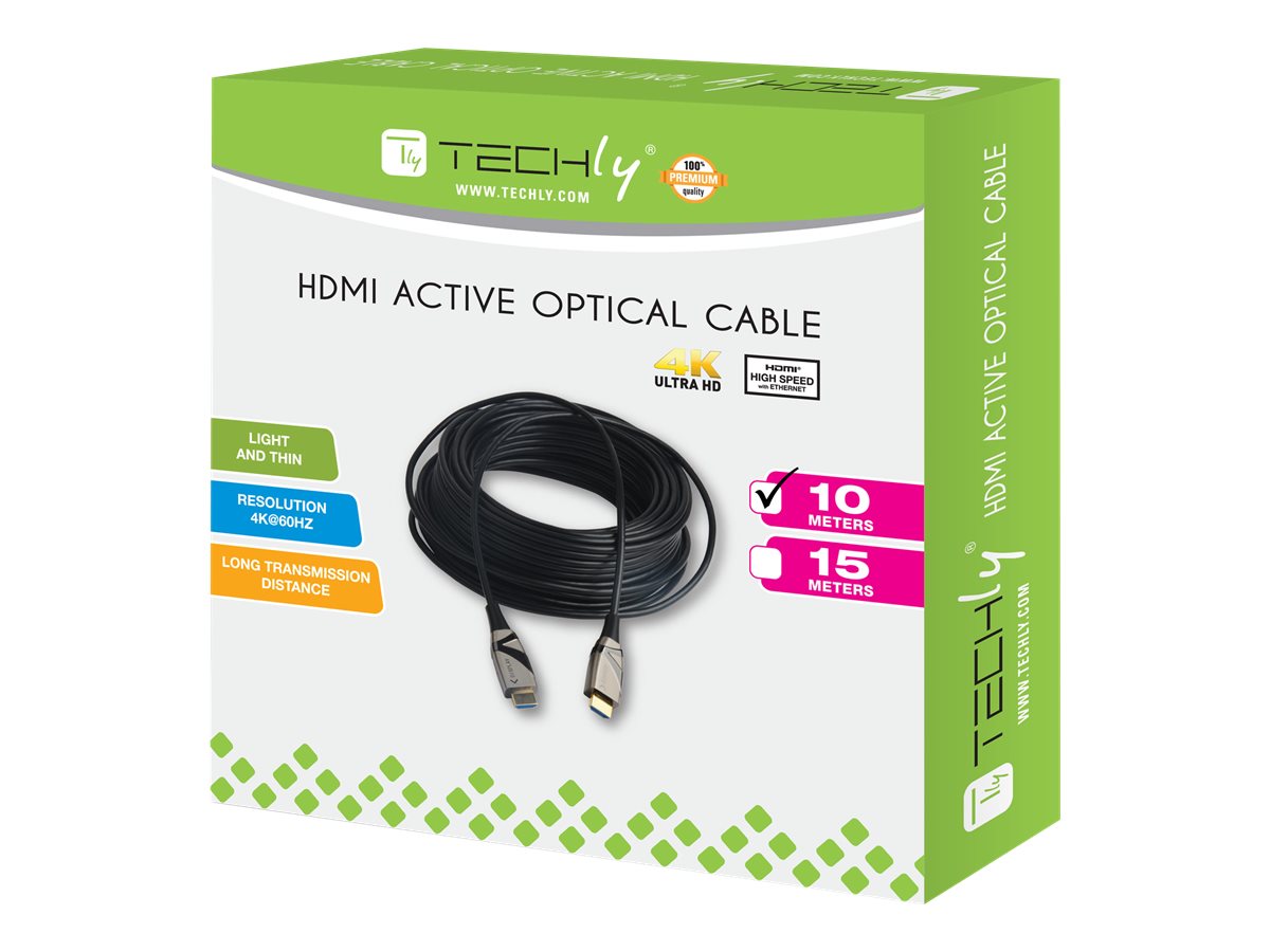 TECHLY HDMI 4K 60Hz AOC LWL Kabel